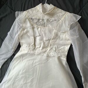 Vintage wedding dress 70s size médium